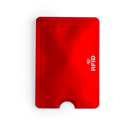 Etui na kartę kredytową, ochrona przed RFID czerwony V0486-05 