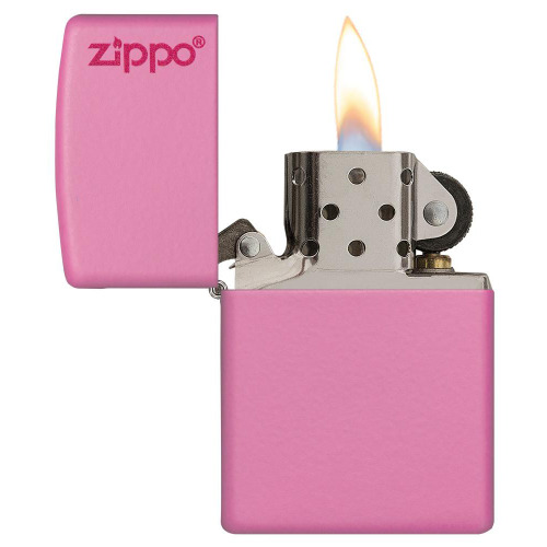 Zapalniczka Zippo Classic z logo Różowy mat ZIP60001206 (1)