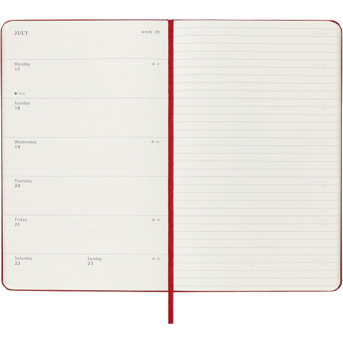 Kalendarz z notatnikiem MOLESKINE czerwony VM399-05/2024 (3)