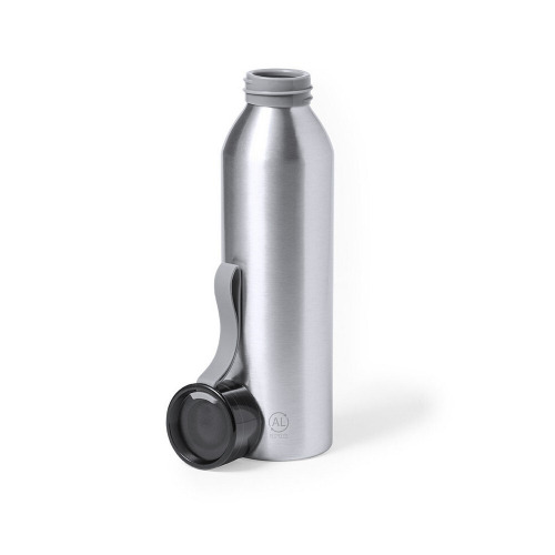 Butelka sportowa 650 ml z aluminium z recyklingu srebrny V1068-32 (2)