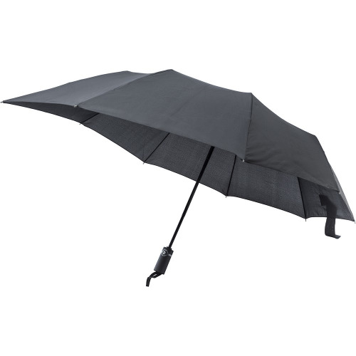 Wiatroodporny parasol automatyczny, składany czarny V0789-03 