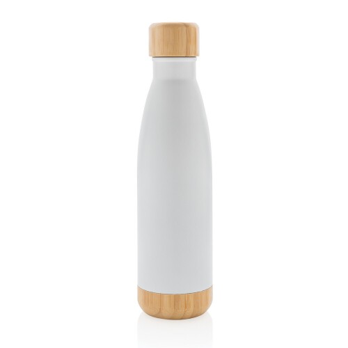 Butelka termiczna 700 ml, bambusowy element biały P436.793 (1)