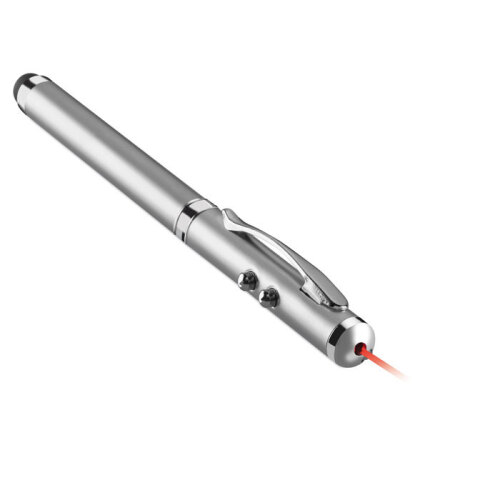 Długopis i wskaźnik laserowy srebrny mat MO8097-16 (6)