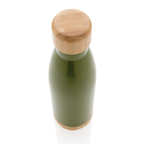 Butelka termiczna 700 ml, bambusowy element zielony P436.797 (2)