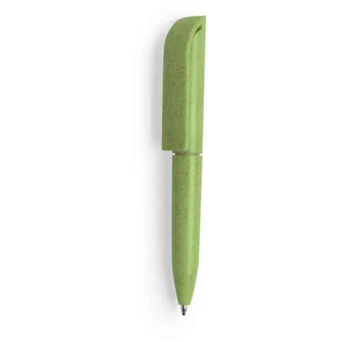 Mini długopis z włókien słomy pszenicznej zielony V1980-06 