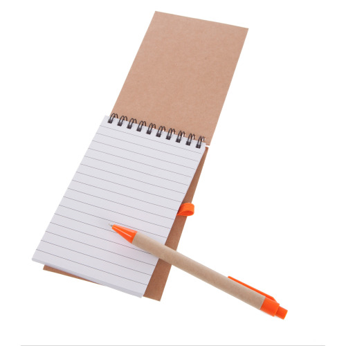 Notatnik z długopisem pomarańczowy V2335-07/A (2)