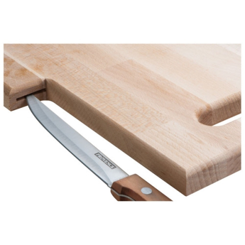 Deska do krojenia drewniana z nożem LIZZANO brązowy 338801 (2)