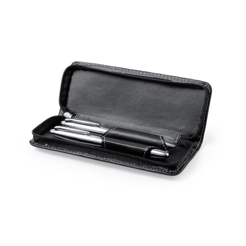 Zestaw piśmienny, długopis i pióro kulkowe czarny V9354-03 (1)