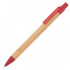 Długopis bambusowy Halle czerwony 321105  thumbnail
