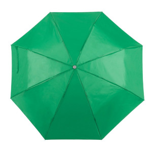 Parasol manualny, składany zielony