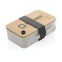 Pudełko śniadaniowe z bambusowym wieczkiem, PP z recyklingu biały P269.103 (6) thumbnail