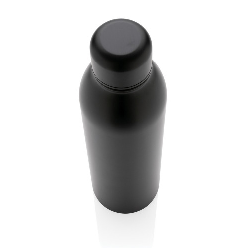 Próżniowa butelka sportowa 500 ml, stal nierdzewna z recyklingu black P433.041 (1)