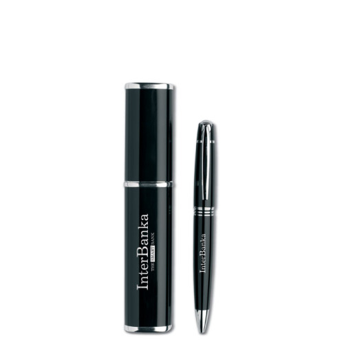 Długopis w aluminiowym pudełku czarny IT3177-03 (2)