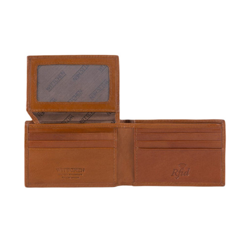 Męski portfel WITTCHEN ze skóry minimalistyczny Jasny brąz WITT26-1-421 (3)