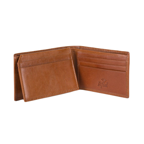 Męski portfel WITTCHEN ze skóry minimalistyczny Jasny brąz WITT26-1-421 (1)