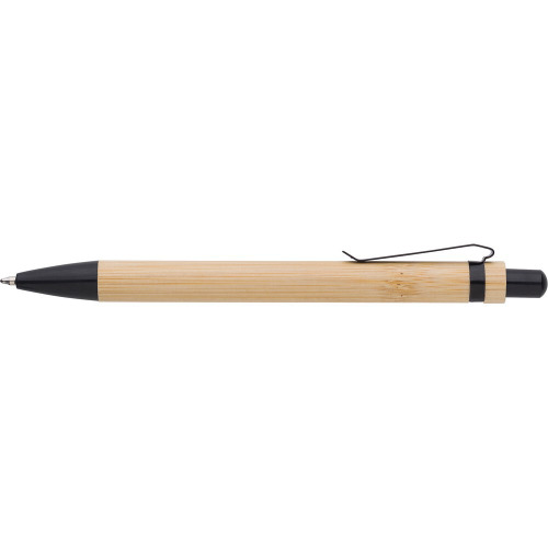 Bambusowy długopis czarny V1336-03 (1)