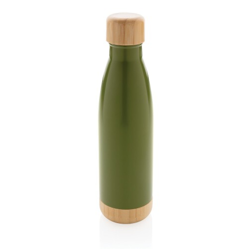 Butelka termiczna 700 ml, bambusowy element zielony P436.797 