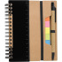 Zestaw do notatek, notatnik, długopis, linijka, karteczki samoprzylepne czarny V2991-03  thumbnail