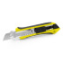 Nóż do tapet z mechanizmem zabezpieczającym, zapasowe ostrza w komplecie żółty V7237-08  thumbnail