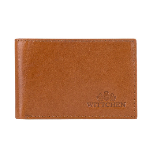 Męski portfel WITTCHEN ze skóry minimalistyczny Jasny brąz WITT26-1-421 