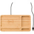 Bambusowy organizer na biurko, ładowarka bezprzewodowa 5W drewno V0185-17 (5) thumbnail