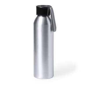 Butelka sportowa 650 ml z aluminium z recyklingu srebrny