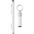 Wskaźnik laserowy, długopis, touch pen, lampka LED, odbiornik biały V3582-02  thumbnail