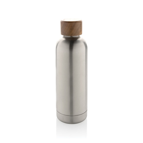 Butelka termiczna 500 ml Wood, stal nierdzewna z recyklingu silver P435.532 (9)