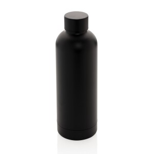 Butelka termiczna 500 ml, stal nierdzewna z recyklingu czarny