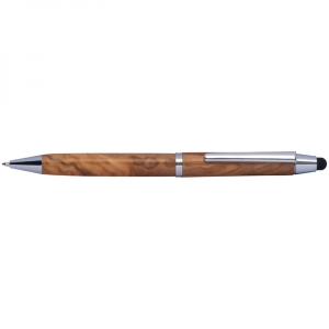 Długopis drewniany touch pen ERFURT beżowy
