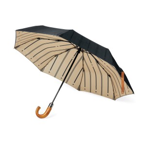 Składany parasol 21" VINGA Bosler AWARE™ RPET czarny