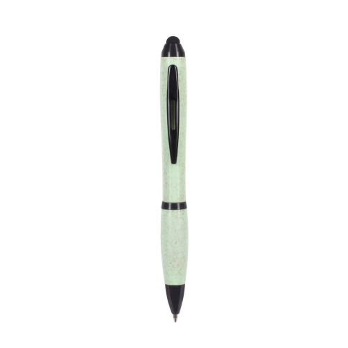 Ekologiczny długopis, touch pen jasnozielony V1933-10 