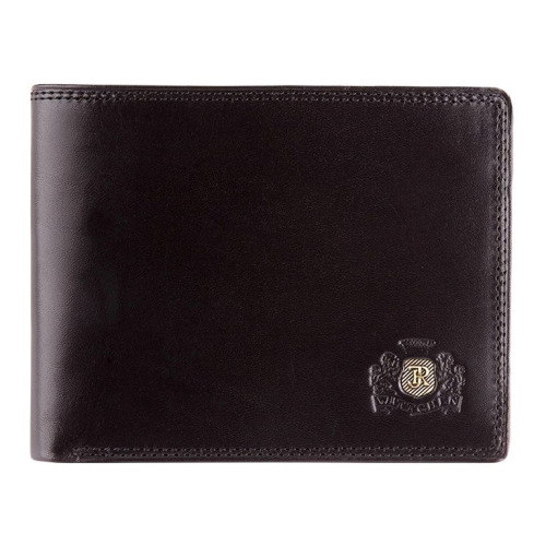 Męski portfel WITTCHEN z herbem średni Czarny WITT39-1-173 
