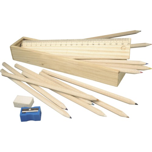 Zestaw szkolny drewno sosnowe, metal, plastik V6128-17 (5)