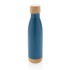 Butelka termiczna 700 ml, bambusowy element niebieski P436.795  thumbnail