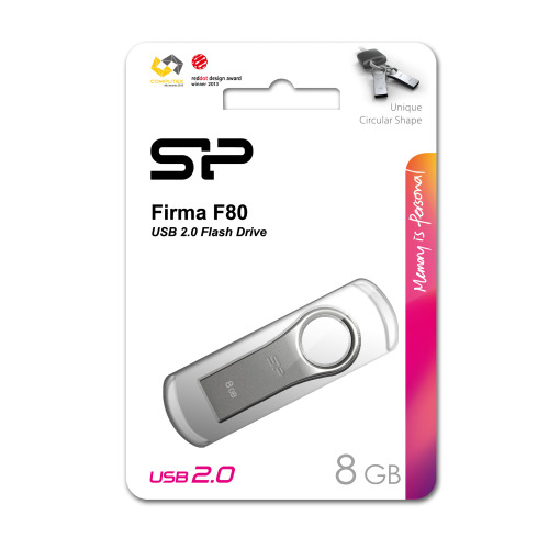 Pendrive F80 2,0 Silicon Power szary EG813007 8GB (4)