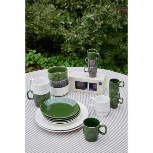 Kubek do kawy COFFEE & MORE 2-szt, biały Biały 5018369- (7)