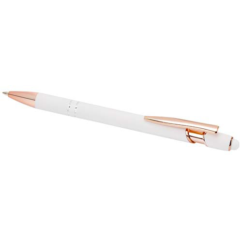 Nanna długopis z wykończeniem w kolorze różowego złota  Biały 10797401 (3)