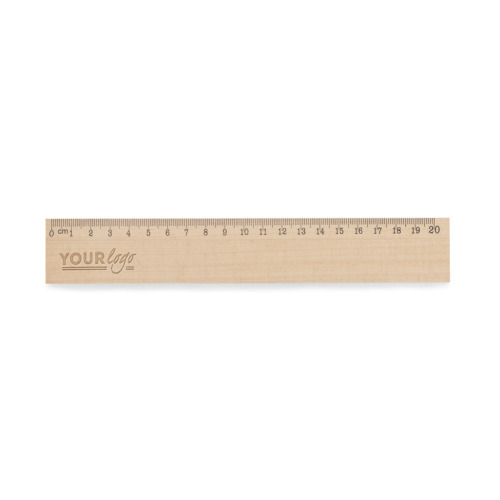 Linijka drewniana 20 cm DALJO Naturalny 17905-17 (2)