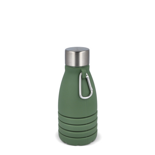 Składana butelka na wodę 550 ml Oliwkowa zieleń LT98720-N0043 (7)