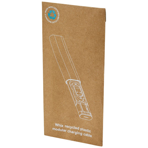 Whiz modułowy kabel do ładowania z tworzyw sztucznych pochodzących z recyklingu Biały 12436201 (2)