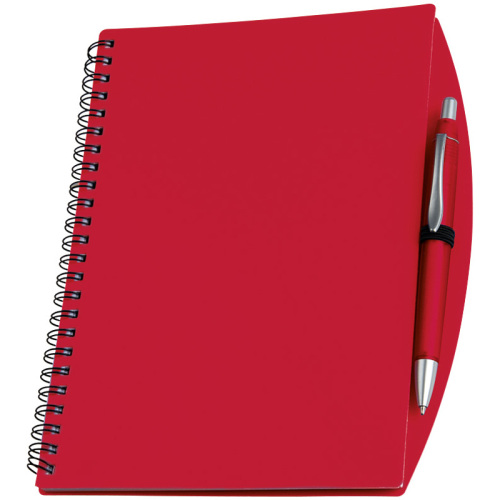 Notes A5 z długopisem TILBURG czerwony 092205 (1)