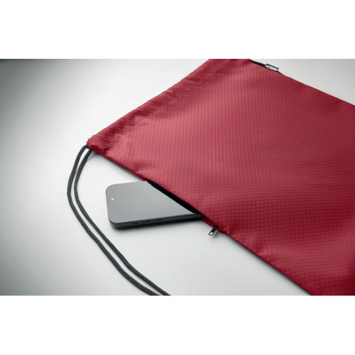 Worek ze sznurkiem 420D RPET Burgund MO2920-02 (3)