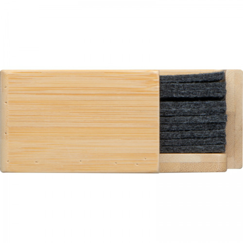 Podkładki filcowe pod kubek 10 szt. CELESTE Ciemnoszary 8386277 (5)