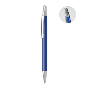 Długopis z aluminium recykling niebieski