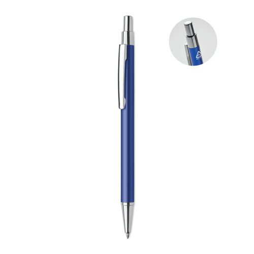 Długopis z aluminium recykling niebieski MO6560-37 