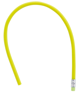 Elastyczny ołówek, gumka żółty