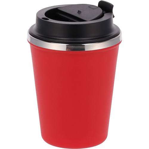 Kubek termiczny 350 ml z powłoką z recyklingu METODY Czerwony 8496205 (4)