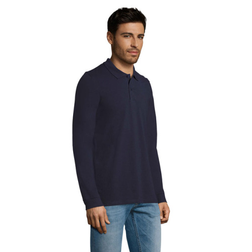 PERFECT MEN LSL POLO 180g French Navy S02087-FN-XL (2)