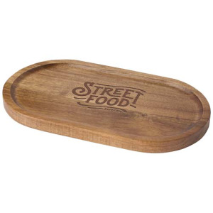 Edge taca do podawania jedzenia z drewna akacjowego